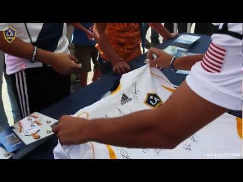 AJ DeLaGarza, Hector Jimenez, Marcelo Sarvas and Juninho head out into the community