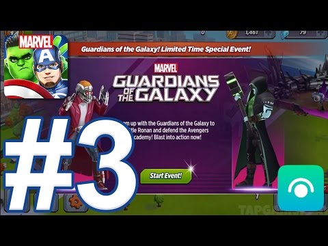 MARVEL Avengers Academy - Gameplay Walkthrough Part #3 - Guardian of The Galaxy Event (iOS, Android)