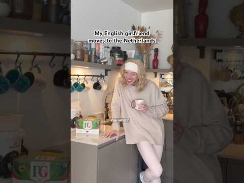 My English girlfriend moves to the Netherlands ☕️ #britsabroad #hema #expatliving