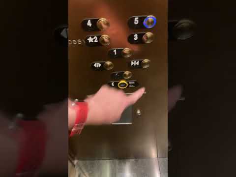 EPIC MOTOR! Small Dover traditional M5 elevator (Thyssenkrupp Mad BS mod) at the Gaylord Opryland