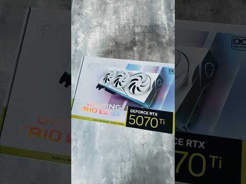 RTX 5070 Ti Gaming Trio White – ASMR Unboxing 🔥⚪ #PCBuild #MSIGaming #TechASMR #GamingPC