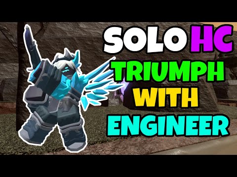 SOLO HARDCORE TRIUMPH WİTH ENGINEER + EASY GUIDE | TDS Tower Defense Simulator