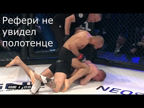 Рефери не увидел полотенце в бою Felix Schiffarth vs Omar Solmaz | Хаос