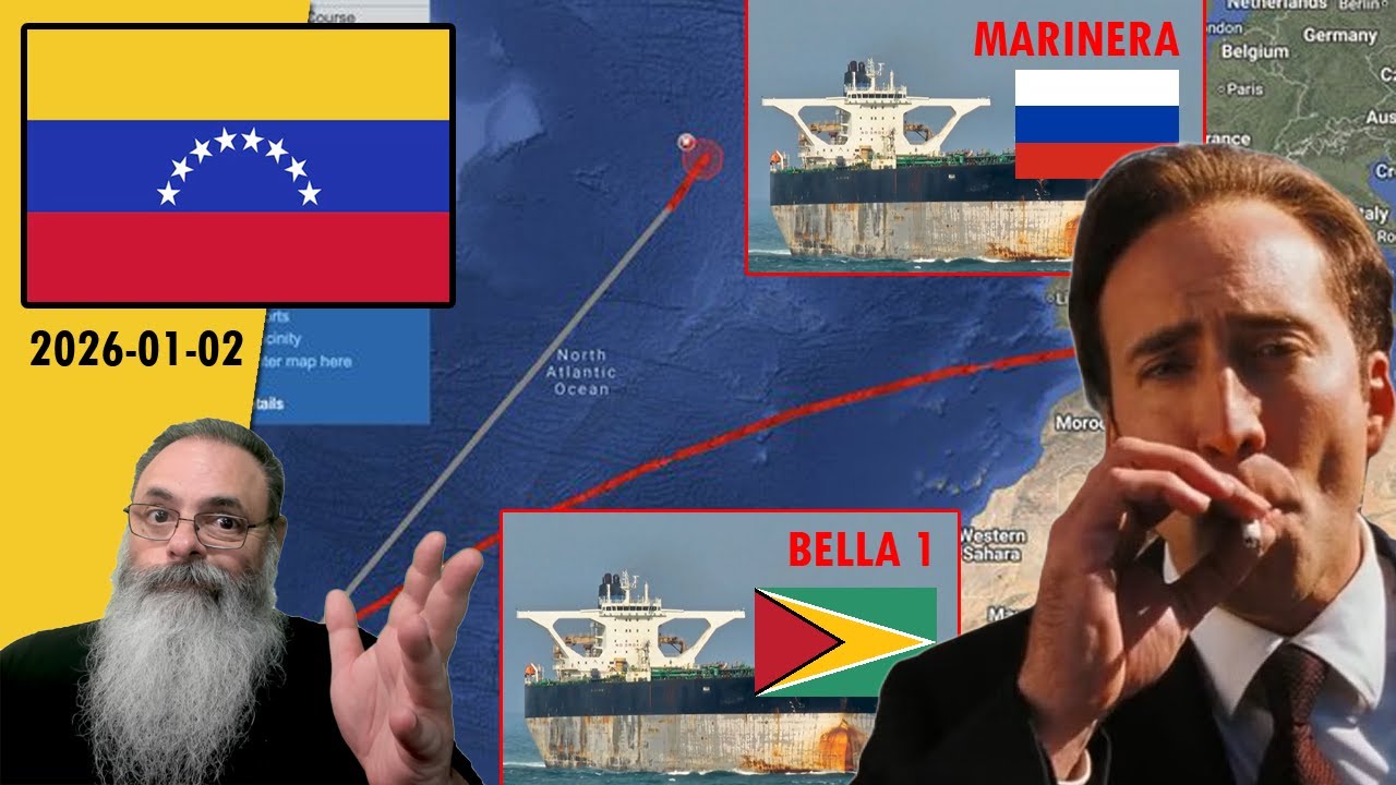 #Venezuela 2025-01-02: PETROLEIRO FANTASMA muda de NOME em ALTO MAR copiando CENA de FILME FAMOSO