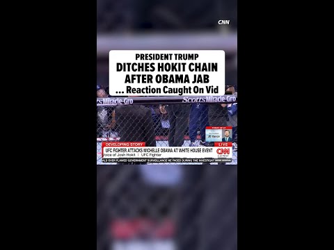 El presidente Trump retira la cadena de Josh Hokit después del comentario sobre Michelle Obama, muestra un nuevo video