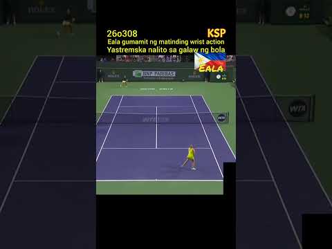 Alex Eala gumamit ng matinding wrist action, para ibahin ang galaw ng bola.