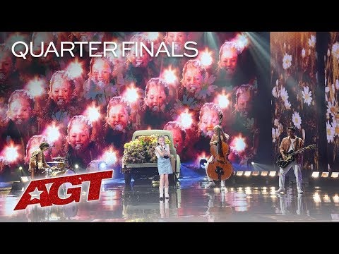 Ansley Burns sings "Swinging" at AGT Live Shows