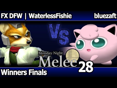 MNM 28 Melee - FX DFW | WaterlessFishie (Fox) vs bluezaft (Jigglypuff, Marth) - Winners Finals
