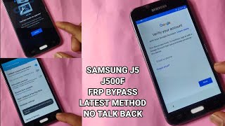 Samsung J5 (J500F) FRP Bypass 2020 Update Talk Back Not Working Method