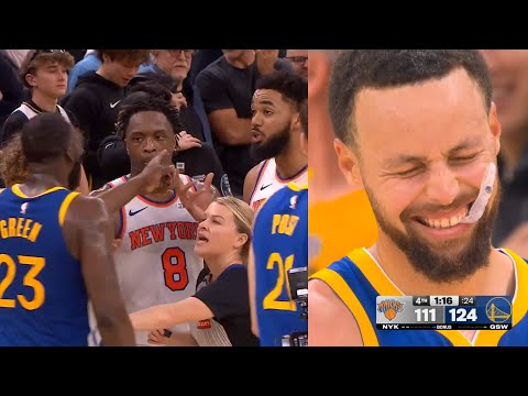 Draymond exchanges words with KAT then trolls him and Steph Curry was loving it 😂