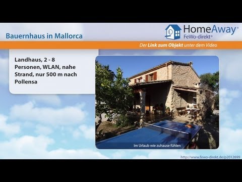 Pollenca/Pollensa: Landhaus, 2 - 8 Personen, WLAN, nahe Strand, nur 500 m - FeWo-direkt.de Video