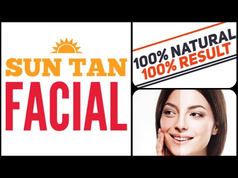 Tan Facial 100% Natural | Quick Homemade Tan Facial