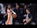 Trae Young ejected vs Magic for throwing ball at ref after nutmeg and trolling ref 😂