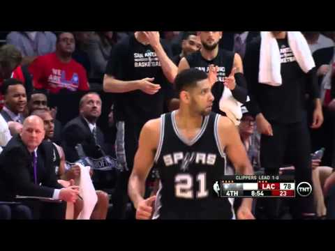 NBA, playoff 2015, Clippers vs. Spurs, Round 1, Game 2, Move 36, Tim Duncan, 2 pointer