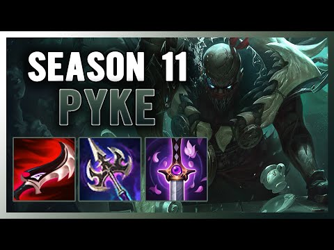 SEASON 11 PYKE SUPPORT GUIDE AND GAMEPLAY | BUILD+RUNES