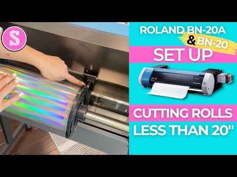 Roland BN-20A + BN-20 Setup for Media Rolls Less than 20"