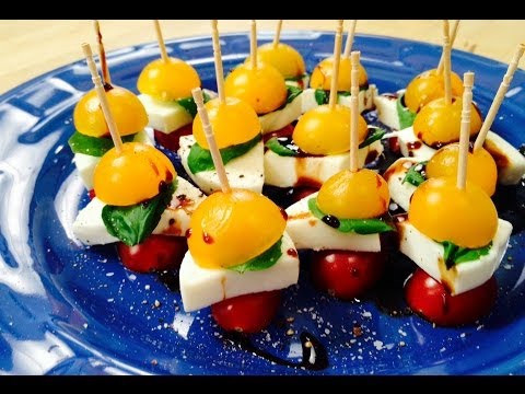 How to make Easy Caprese Skewers