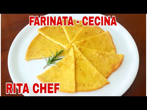 FARINATA / CECINA o TORTA DI CECI⭐RITA CHEF | Gustosa e delicata, Senza glutine.