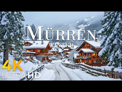 Mürren Switzerland 4K | Winter Paradise of the Alps – Fairytale Villages, Lakes & Alpine Charm
