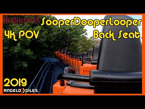 Back row point of view footage of Sooperdooperlooper