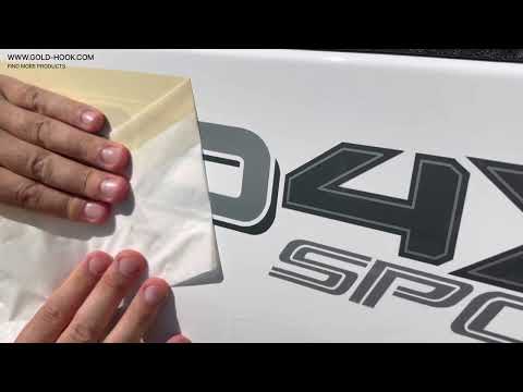 How to install TRD 4x4 Off Road decals using the wet method effectively achieve a smooth finish?