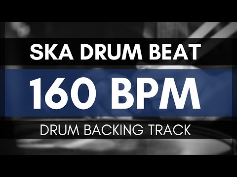 Ska drum beat backing track | Drum Metronome | 160 BPM