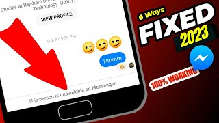 💥Fixed! This person is unavailable on Messenger || Best 6 Ways