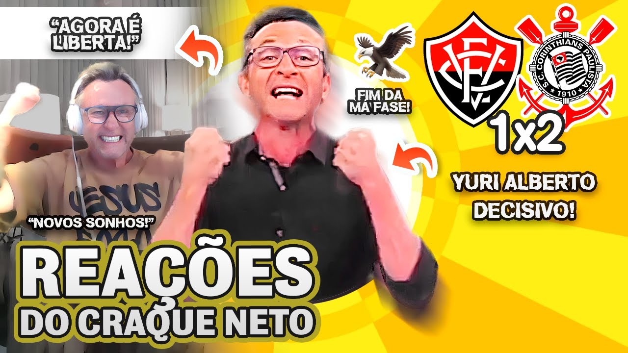 ADEUS REBAIXAMENTO!! OLHA COMO O CRAQUE NETO REAGIU A VITÓRIA 1X2 CORINTHIANS PELO BRASILEIRÃO