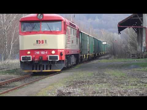IDS 749 162-4 "Bardotka" mit einen FPL- Zug nach Varnsdorf in Dolní Podluží am 02.04.2019