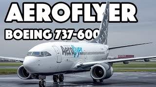 Aeroflyer Boeing 737-600 (B736) action in Montreal (YHU/CYHU)