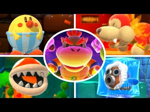 Yoshi's Woolly World - All Bosses (No Damage)