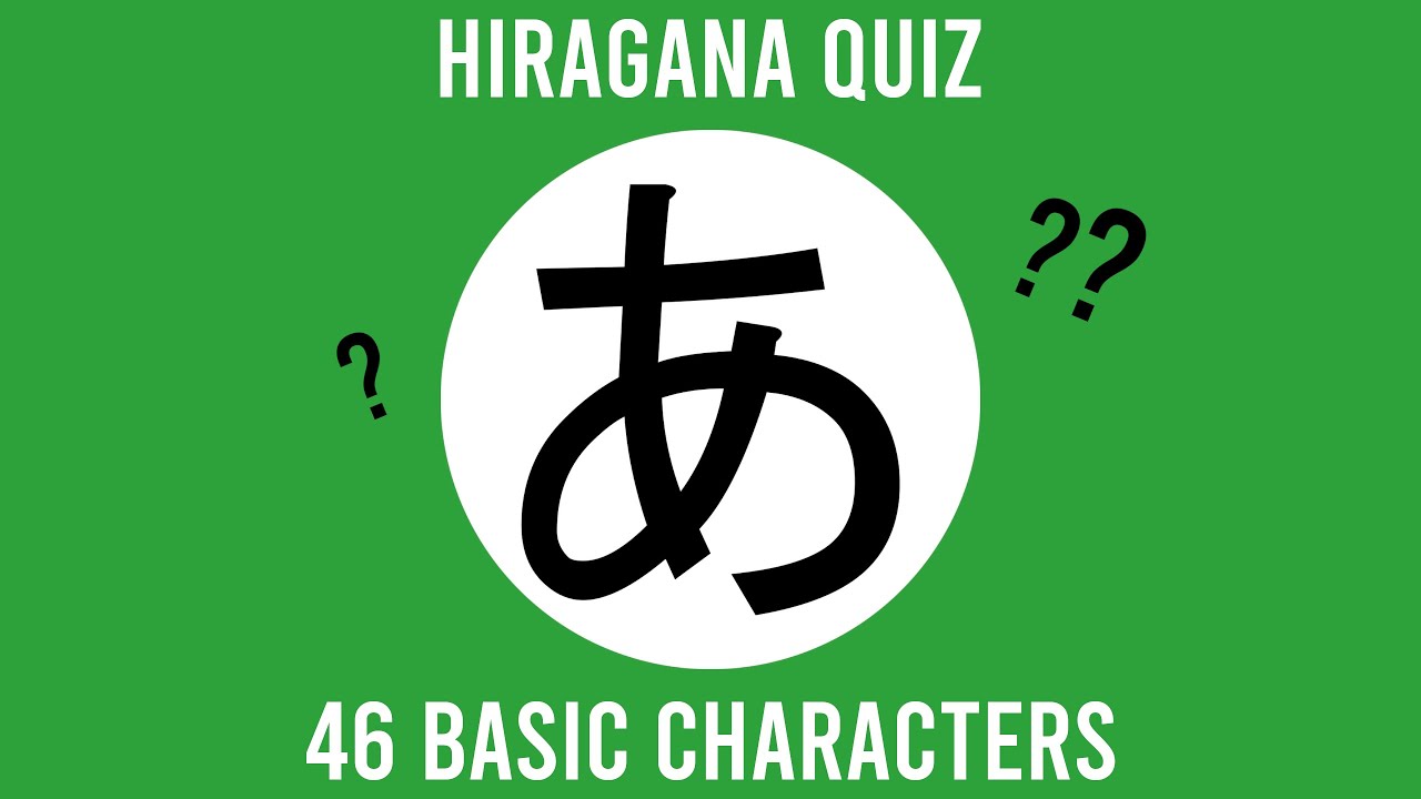 Japanese Hiragana Quiz (Basic Characters)