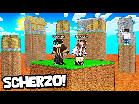 TSUNAMI DI LAVA su CASA dei MIEI AMICI!! SCHERZO su Minecraft VANILLA!!