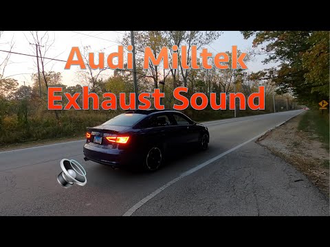 Audi A3 Stock Vs. Milltek Exhaust SOUND 🔉