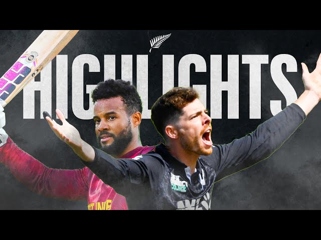 Hope Hundred And Santner Clutch | Highlights And Interviews | New Zealand v West Indies 2nd ODI