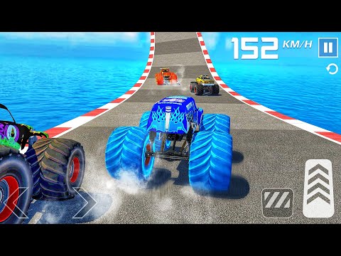 Monster Truck Mega Ramp Extreme Racing - Impossible GT Car Stunts Driving - Gadi game - Android Game