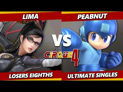 Cirque 4 TOP 8 - Peabnut (Mega Man) Vs. Lima (Bayonetta) Smash Ultimate - SSBU