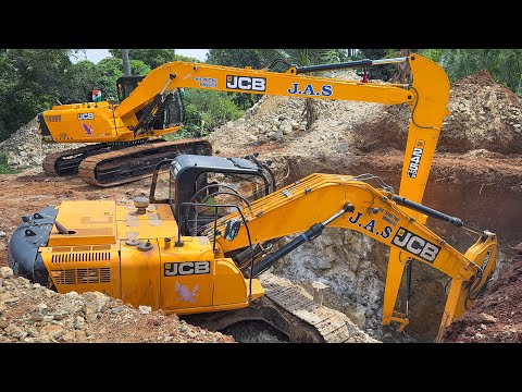 JCB 245 LR Excavator Start First New Well 25x30 Digging Performance | Jcb video | Excavator