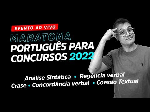 MARATONA PORTUGUÊS PARA CONCURSOS 2022 - Sidney Martins