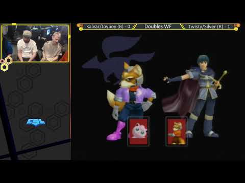 Mass Madness 26 SSBM - Kalvar/Joyboy (Blue) vs. Silver/Twisty (Red) - Melee Doubles WF