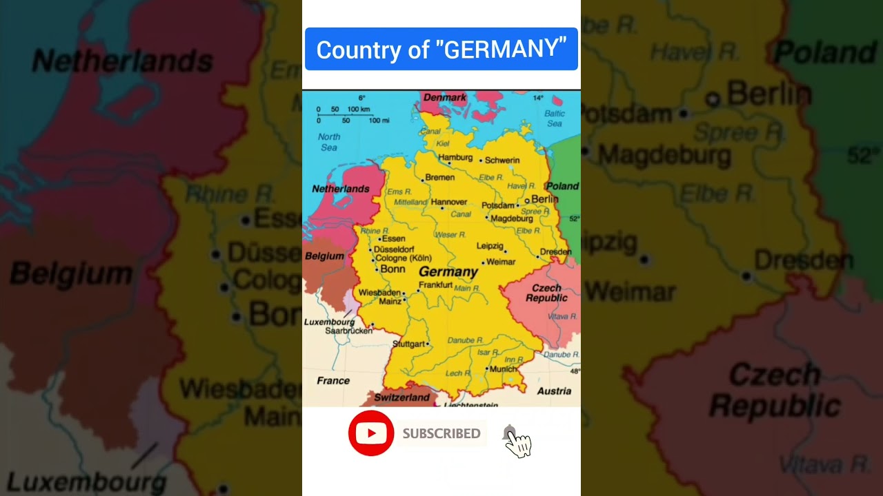 Germany Country ka Map || #factmystery #shorts
