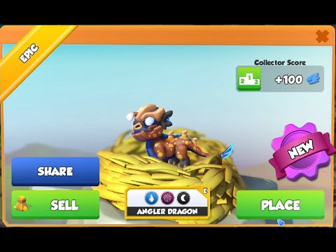 Hatch  Angler Dragon - , Dragon Mania Legends🎮