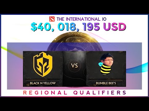 🔴 [Dota 2 EN Live] bumble bEE's vs Black N Yellow  - The International 10: Regional Qualifiers