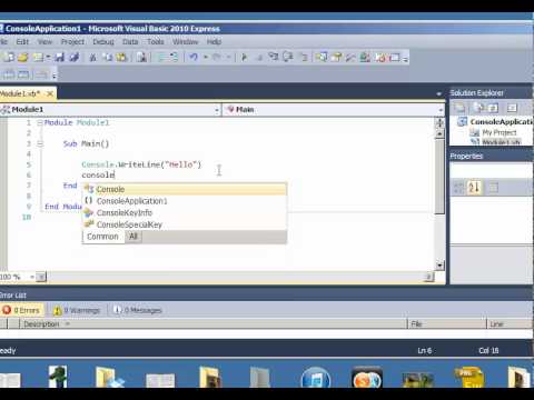 Visual Basic Input And Output