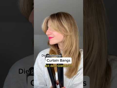 What do you think of the result? ✨😜 #straightener #curtainbang #bangs #hairtutorial #hairstyleideas