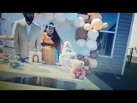 SwethasreeKrishnaBabu Cake cutting western baby shower 3April2021