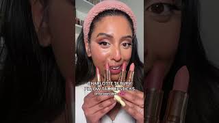 Charlotte Tilbury PILLOW TALK swatches on brown skin #makeup