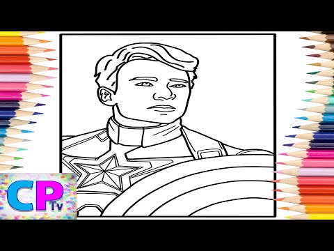 Captain America  Coloring Pages/Portrait of Captain America/Diviners /Escape/feat. Rossy/NCS Release