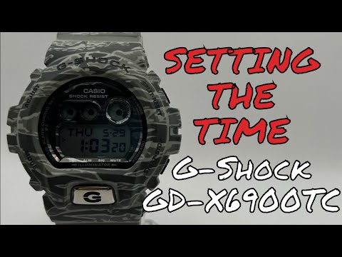 How To Set G Shock GD-X6900TC Time Fast and Easy Tutorial