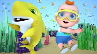 Bebê Tubarão Du Ru Ru | Completo | Música infantil | Canções Infantis | GoBooBoo em Português